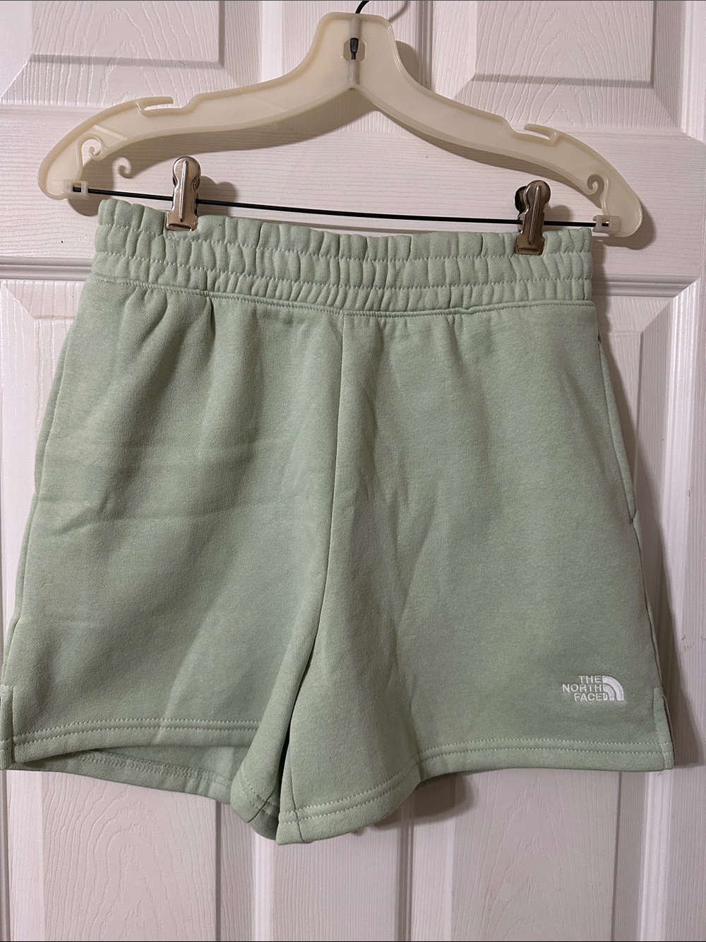 The North Face Women's Mint Green Fleece Athletic Shorts